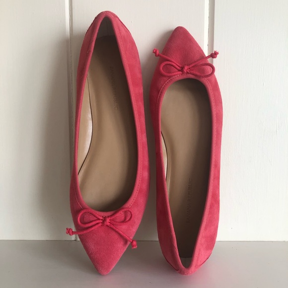 Banana Republic Shoes - 2xHP🎉NWOB Banana Republic Hot Pink Ballet Flats